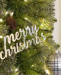 National Tree Company 19" Hgtv Home Collection Merry Christmas Metal Wall Decoration