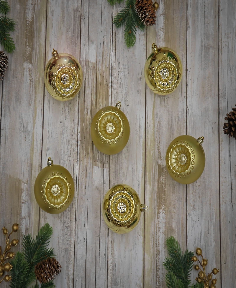 National Tree Company First Traditions 6-Piece Shatterproof Glittering Ornaments