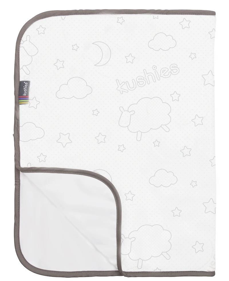 Kushies Baby Boys or Baby Girls Contour Changing Pad with Portable Changing Mat, 2 Piece Set