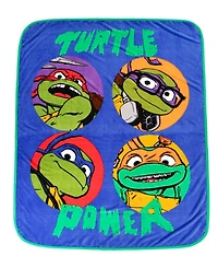 Paramount Nickelodeon Teenage Mutant Ninja Turtle Movie Collection Turtle Power Silk Touch Throw 46 x 60