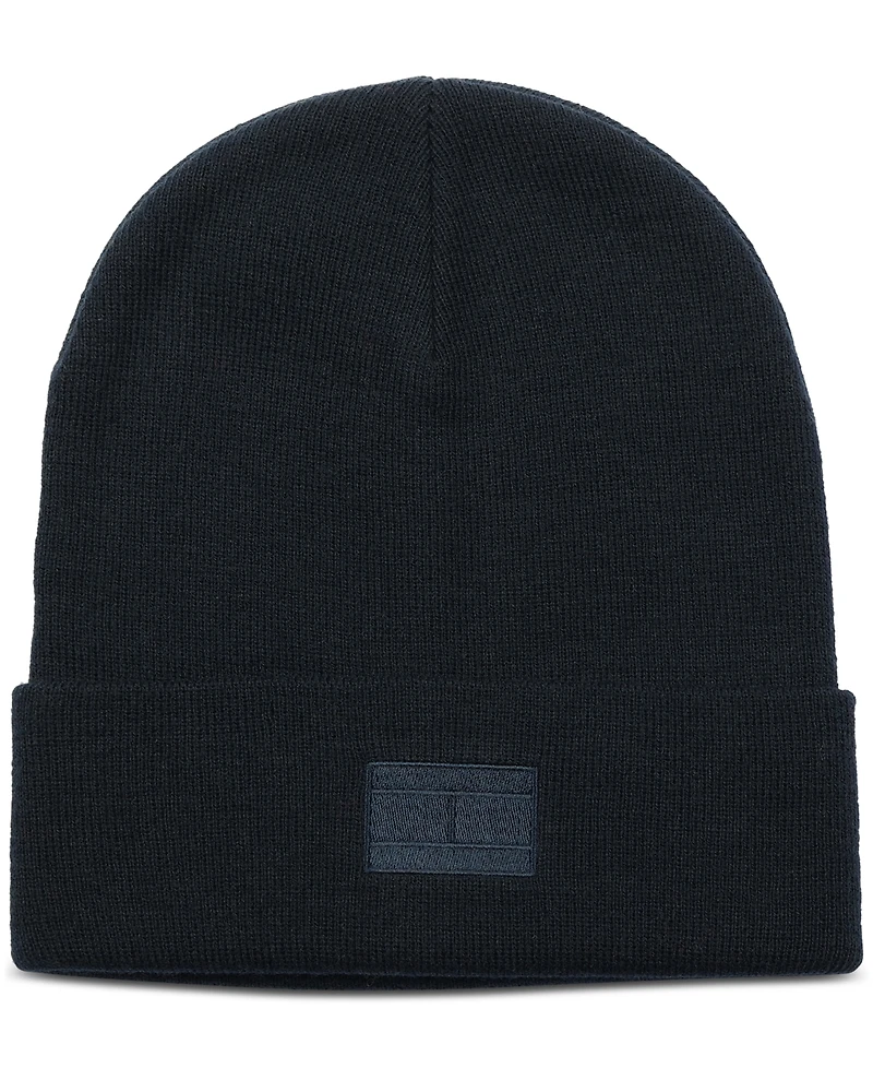 Tommy Hilfiger Men's Ghost Logo Embroidered Beanie