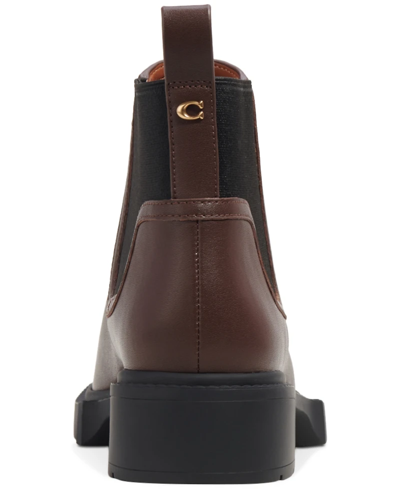 Coach Women's Lenora Pull On Lug Sole Chelsea Booties