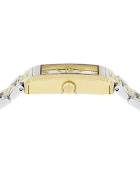 Versace Women's Swiss Tonneau Two-Tone Stainless Steel Bracelet Watch 23x33mm