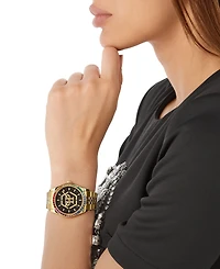 Philipp Plein Women's Date Superlative Gold-Tone Stainless Steel Bracelet Watch 38mm