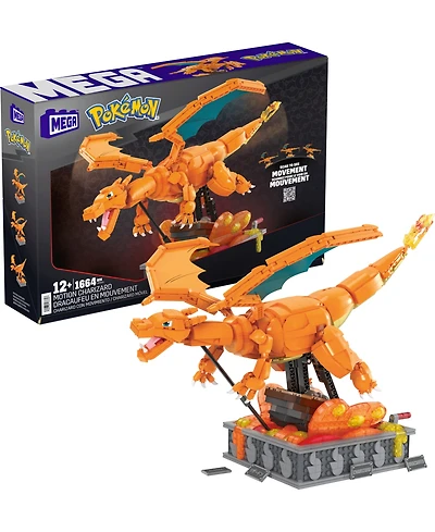 Mega Pokemon Charizard Building Kit with Motion (1663 Pieces) for Collectors