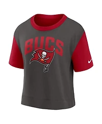 Women's Nike Red, Pewter Tampa Bay Buccaneers High Hip Fashion T-shirt