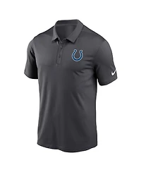 Men's Nike Anthracite Indianapolis Colts Franchise Team Logo Performance Polo Shirt