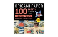 Origami Paper 100 sheets Hokusai Prints 8 1/4" (21 cm)- Extra Large Double-Sided Origami Sheets Printed with 12 Different Prints (Instructions for 5 P