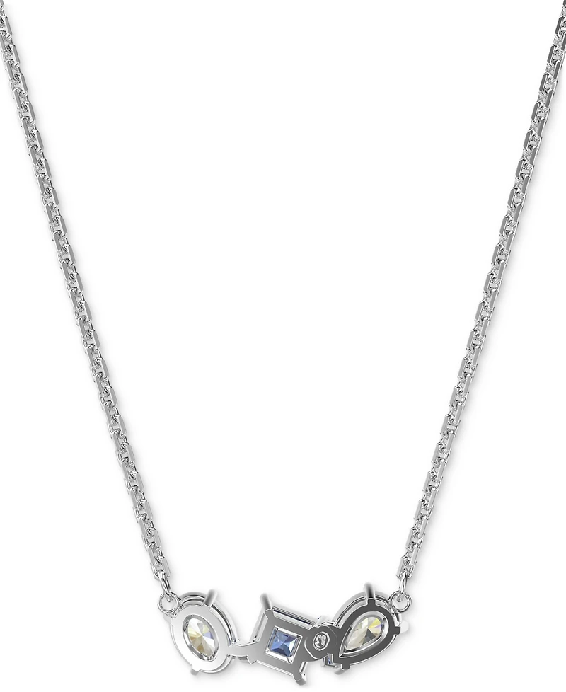 Swarovski Rhodium-Plated Mixed Crystal Pendant Necklace, 15" + 2-3/4" extender