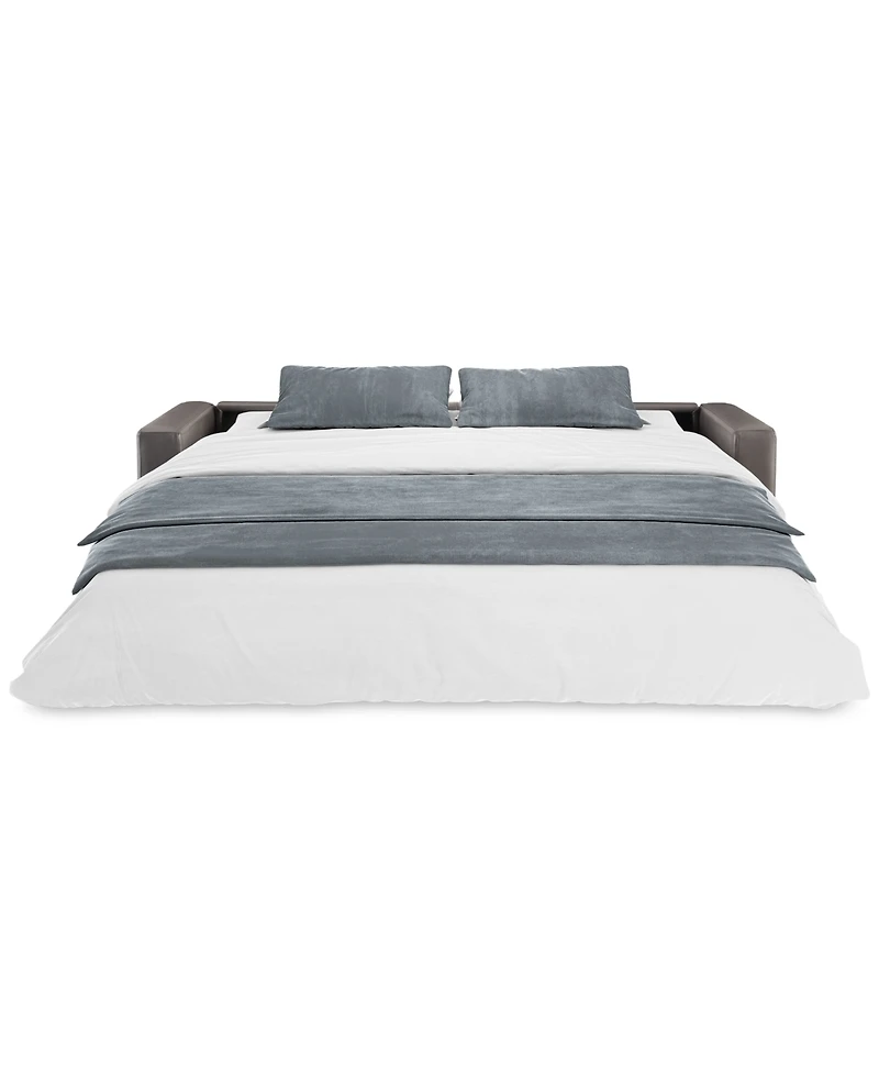 Shevrin Leather Sleeper Sofa, Created for Macy's