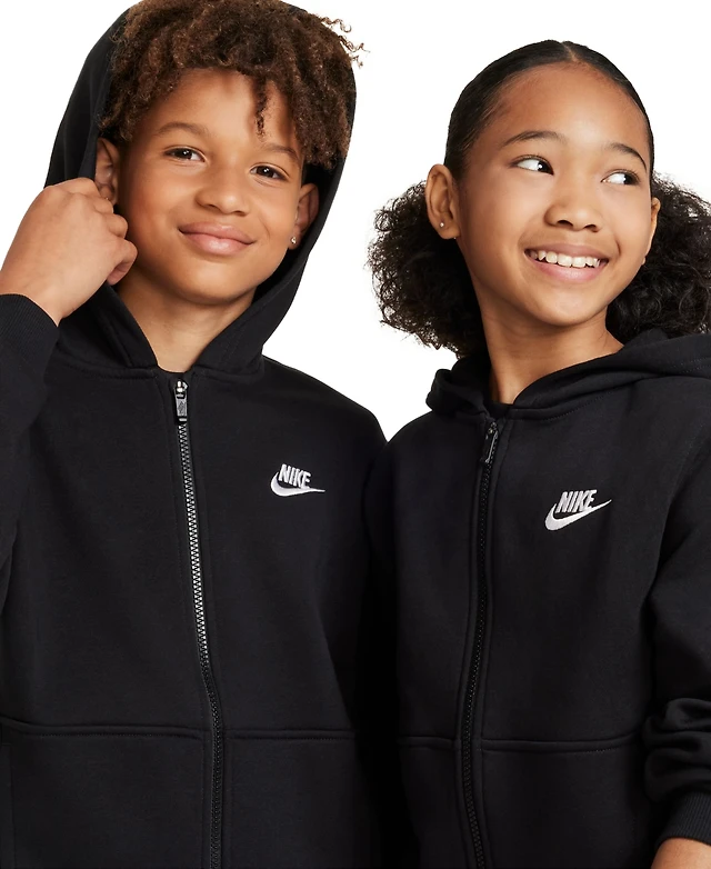 Nike Kids 7-20 Sportswear Club Fleece Full-Zip Hoodie