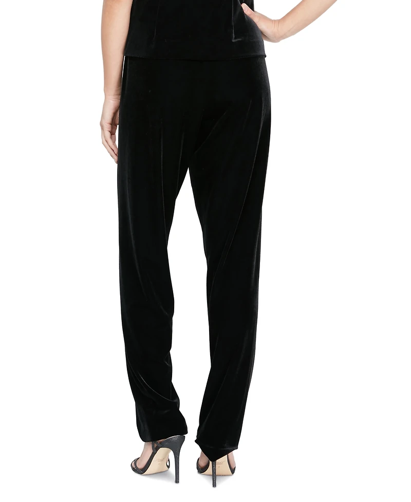 Alex Evenings Women's Velvet Slim-Leg Pants