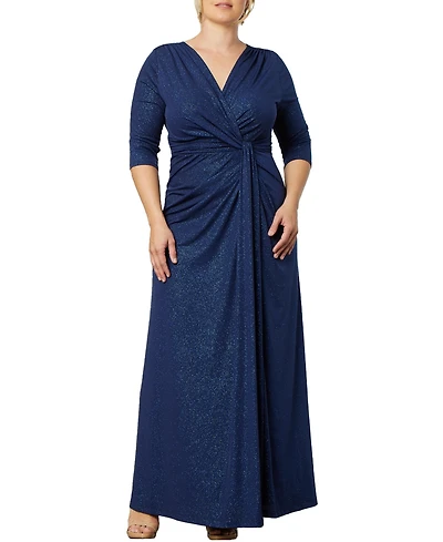 Kiyonna Women's Plus Romanced by Moonlight Long Gown