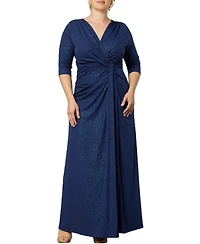 Kiyonna Women's Plus Romanced by Moonlight Long Gown