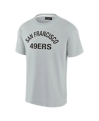 Men's and Women's Fanatics Signature Gray San Francisco 49ers Super Soft Short Sleeve T-shirt