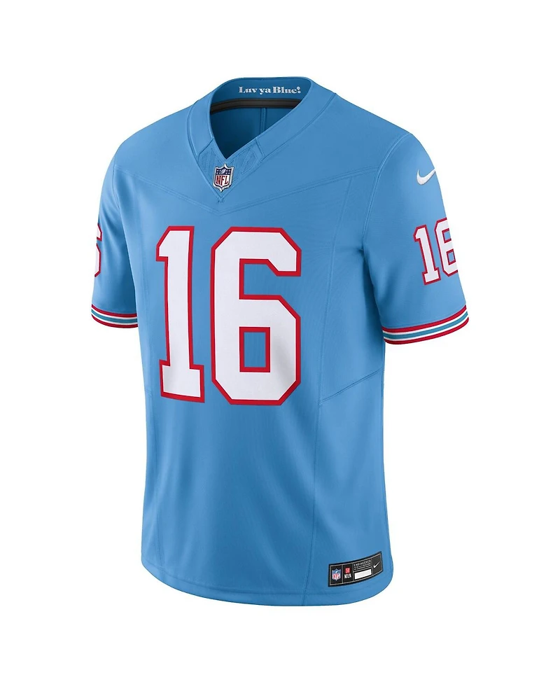 Nike Men's Treylon Burks Light Tennessee Titans Oilers Throwback Vapor F.u.s.e. Limited Jersey