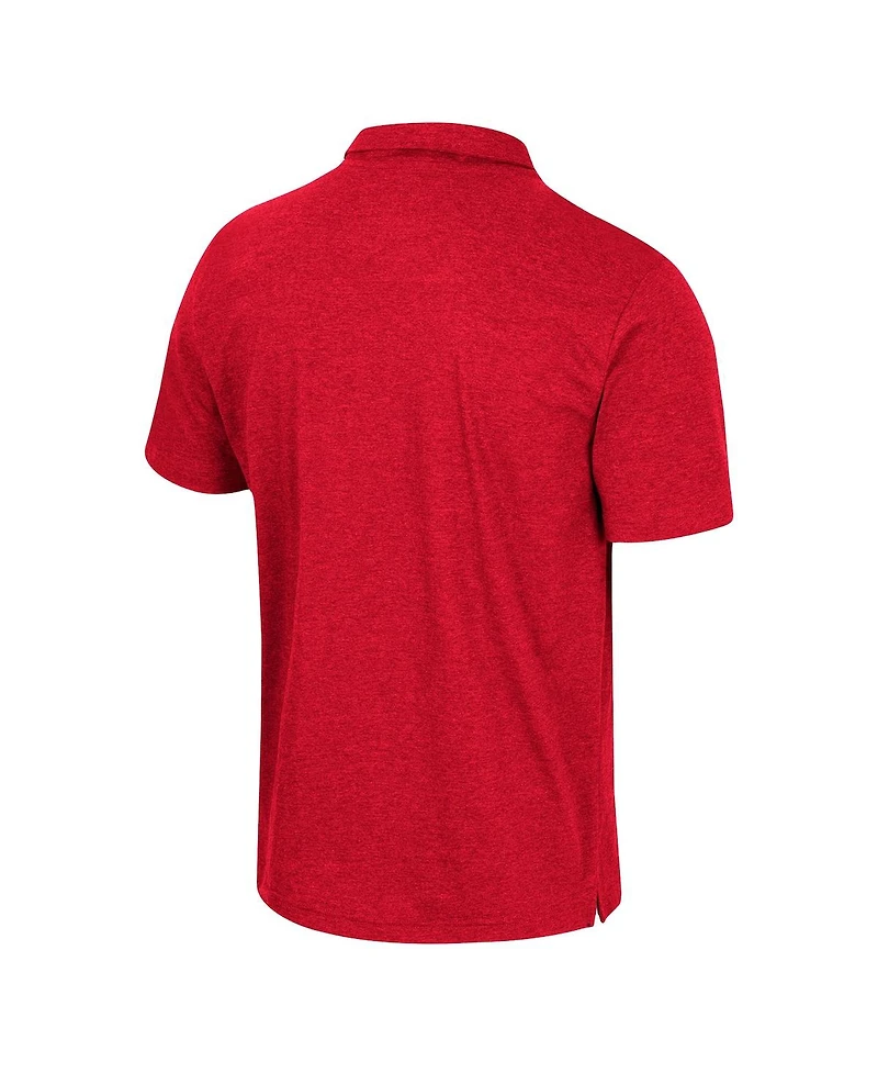 Men's Colosseum Scarlet Rutgers Scarlet Knights No Problemo Polo Shirt