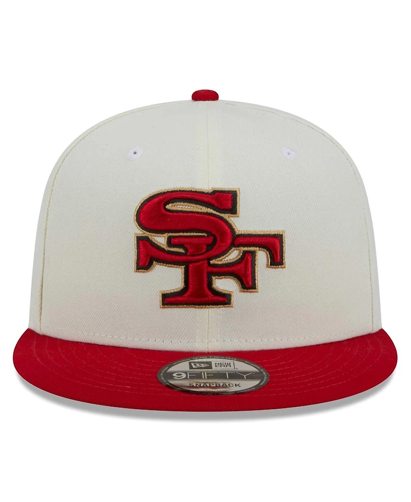 Men's New Era Cream, Scarlet San Francisco 49ers City Originals 9FIFTY Snapback Hat