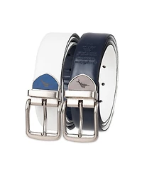 Tommy Bahama Men's Two-In-One Reversible Cushion Inlaid Casual Belt