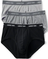 Lands' End Men's Comfort Knit Brief 3 Pack