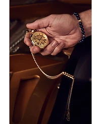 Bulova Men's Automatic Classic Sutton Gold-Tone Stainless Steel Chain Pocket Watch 50mm