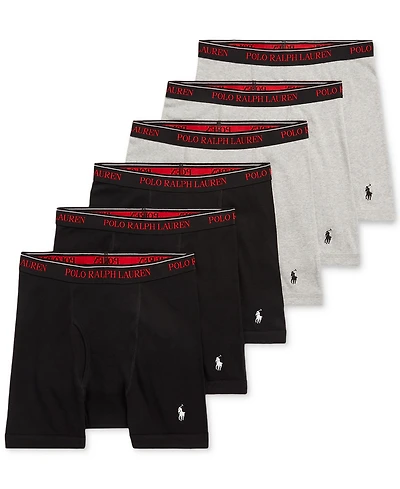 Polo Ralph Lauren Men's 5+1 Free Bonus Classic Fit Cotton Boxer Briefs