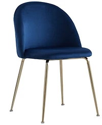 Best Master Furniture Miramar 31" Velvet Metal Dining Chairs