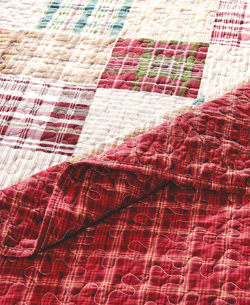Greenland Home Fashions Oxford 100% Cotton Reversible 2 Piece Quilt Set, Twin/Twin Xl