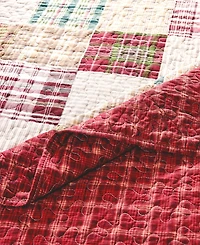 Greenland Home Fashions Oxford 100% Cotton Reversible 2 Piece Quilt Set, Twin/Twin Xl