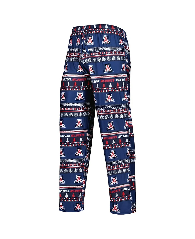 Men's Concepts Sport Navy Arizona Wildcats Swivel Long Sleeve T-shirt and Pants Sleep Set