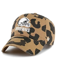Women's '47 Brand Tan Cleveland Browns Rosette Clean Up Adjustable Hat