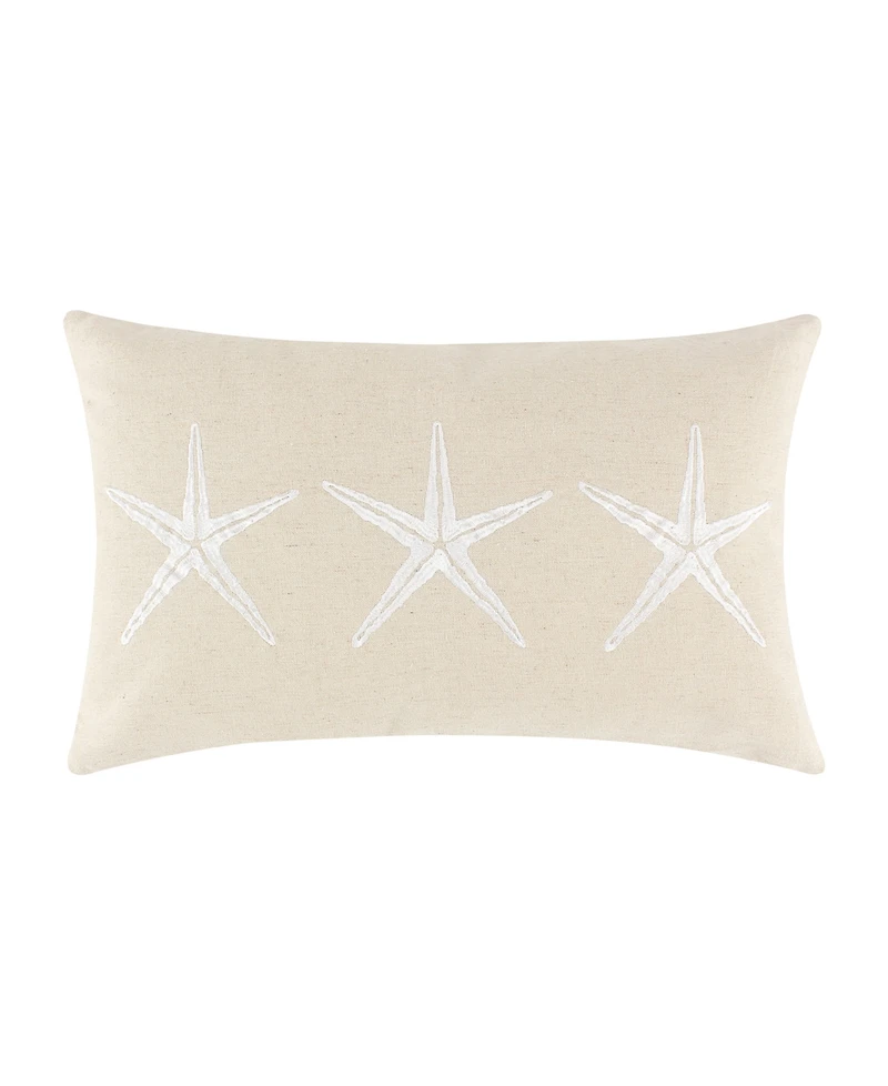 Greenland Home Fashions Atlantis Embellished Decorative Pillow Set, 12" x 20" & 18" x 18"