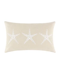 Greenland Home Fashions Atlantis Embellished Decorative Pillow Set, 12" x 20" & 18" x 18"
