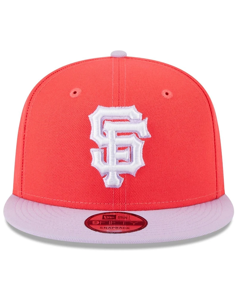 Men's New Era Red, Purple San Francisco Giants Spring Basic Two-Tone 9FIFTY Snapback Hat