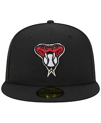 Men's New Era Black Arizona Diamondbacks Alternate Logo 2001 World Series Team Color 59FIFTY Fitted Hat