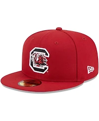 Men's New Era Garnet South Carolina Gamecocks Evergreen 59FIFTY Fitted Hat