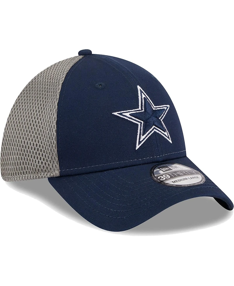 Men's New Era Navy, Graphite Dallas Cowboys Main Neo 39THIRTY Flex Hat