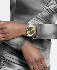 Movado Men's Bold Horizon Swiss Quartz Silver-Tone Stainless Steel Watch 40mm
