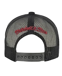 Big Boys and Girls Mitchell & Ness Black New England Patriots Times Up Precurved Trucker Adjustable Hat