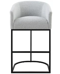 Abbyson Living Jace 39.8" Polyester Upholstered Barstool