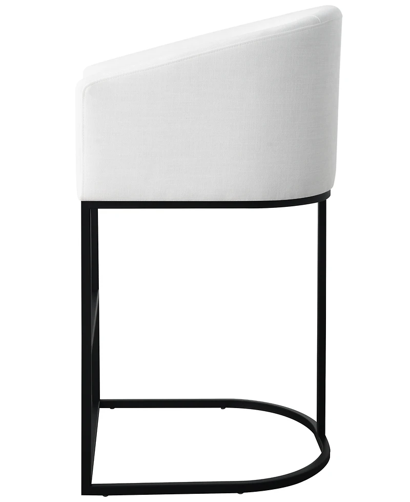 Abbyson Living Jace 39.8" Polyester Upholstered Barstool
