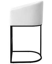 Abbyson Living Jace 39.8" Polyester Upholstered Barstool