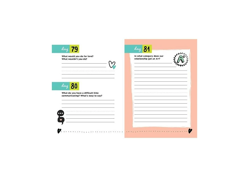 A Year of You and Me- A Journal of 365 Questions for Couples to Spark Love and Connection by Nadia Hayes