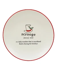 Certified International Christmas Fun Sayings 8.5" Dessert Plates Set of 6