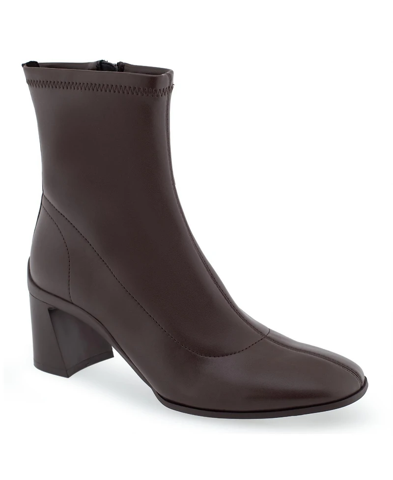 Aerosoles Women's Corinda Midcalf Mid Heel Boots - Brown