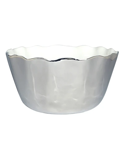 Certified International Gold-Silver Tone Coast Deep Bowl