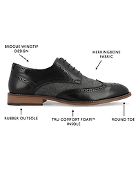 Thomas & Vine Men's Filmore Tru Comfort Foam Wingtip Dress Shoes