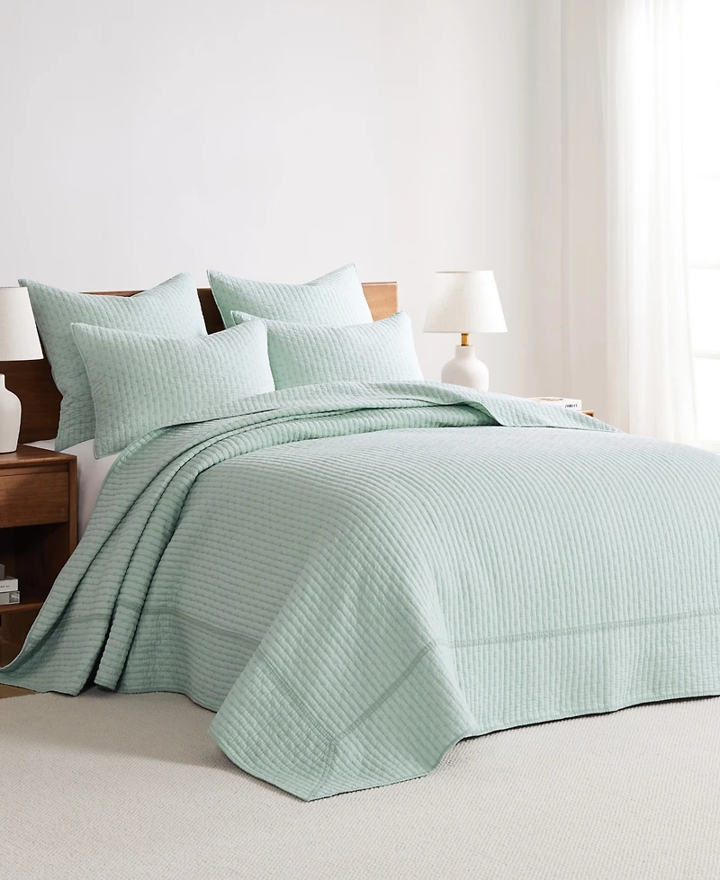 Levtex Cross Stitch Stitching 2-Pc. Bedspread Set, Twin/Twin Xl