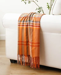Battilo Lifestyle Plaid Acrylic Throw, 50" x 60"