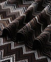 Battilo Lifestyle Colorful Chevron Bohemian Knit Throw, 51" x 80"